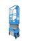 Type droit longue durée de vie d'ascenseur hydraulique autopropulsé stationnaire de ciseaux de couleur bleue